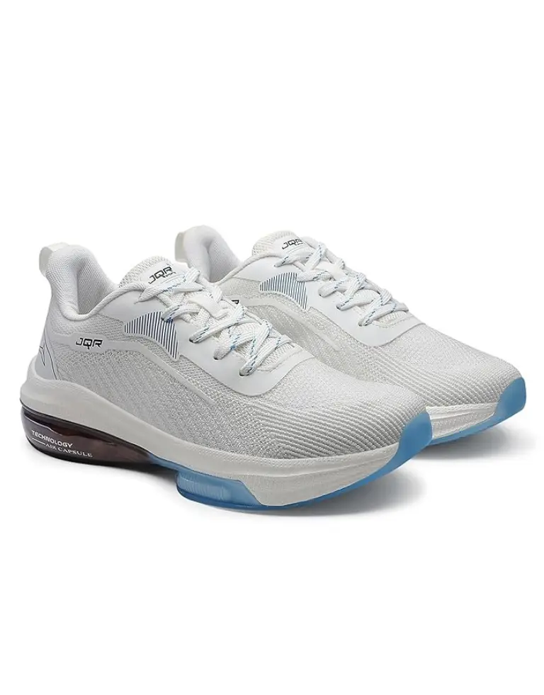 JQR Men ZAPATOS-27 Running Shoes WHTSTROM BLU 5