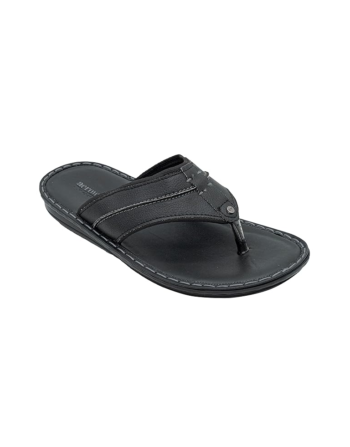 AEROWALK Black Stylish V-Shape Fashion Sandal Slipper for Men
