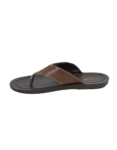 AEROWALK Brown Black Stylish T-Shape Fashion Slipper for Men 1.1