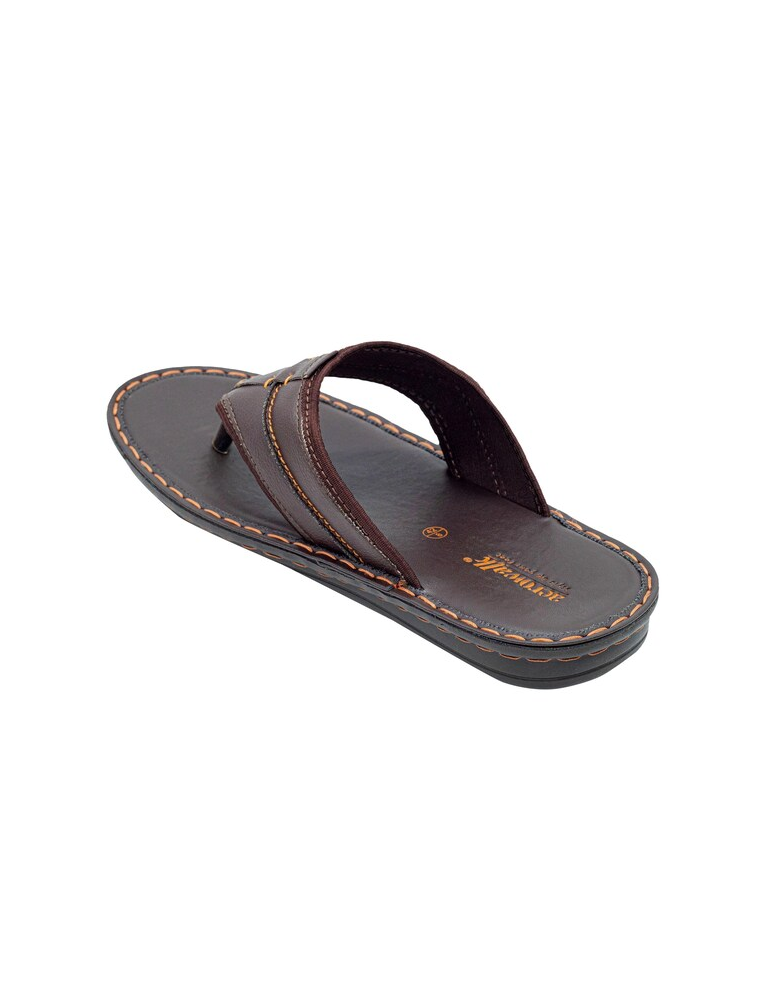 AEROWALK Brown Stylish V-Shape Fashion Sandal Slipper for Men 1.2