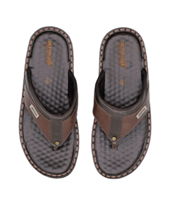 AEROWALK BROWN Stylish T-Shape Fashion Slipper for Men