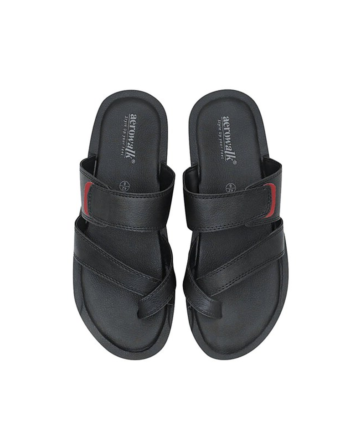 Aerowalk Black Style Up your Feet T-Shape Fashion Slipper for Men