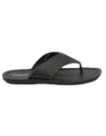 Aerowalk Black Thong-Strap Slip-On Flip-Flops