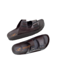 Aerowalk Men Brown Mule Shape Slipper with Double Buckle Styling 1.1
