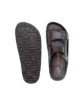Aerowalk Men Brown Mule Shape Slipper with Double Buckle Styling 1.1