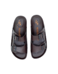 Aerowalk Men Brown Mule Shape Slipper with Double Buckle Styling 1.5