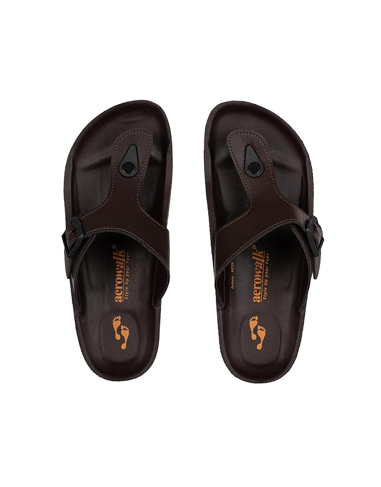 Aerowalk Men Slipper #KC28 - BROWN 1.3